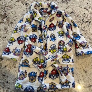 *GENTLY WORN* Paw Patrol 3T Fleece Bathrobe